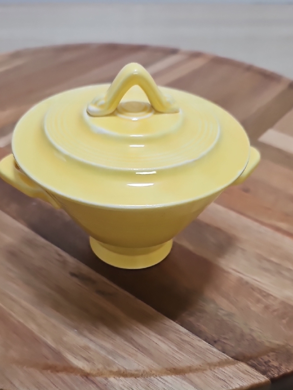 Homer Laughlin Harlequin Sugar Bowl